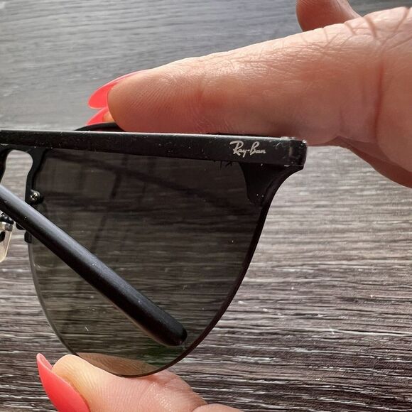 Rayban 3652 Women’s Black Wire Rimless Sunglasses‎ main image 5